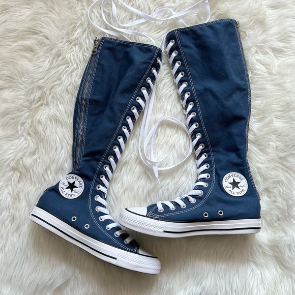 Converse All Stars Shoes - Converse Chuck Taylor All Star Lace Up Knee High Sneakers Women’s 5